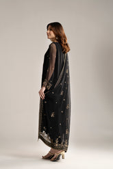 3 Piece Chiffon Embroidered Suit (FW0010)